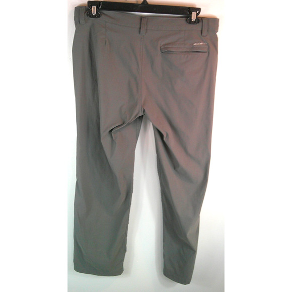 Eddie Bauer Men's Gray Golf Athletic Pants 35x30 Nylon Spandex - Picture 3 of 6